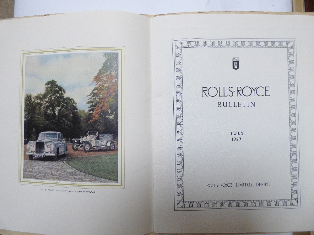 A LARGE SELECTION OF ROLLS ROYCE AND BENTLEY MOTORING EPHEMERA INCLUDING 50 YEARS AT CREWE, PRESS - Image 3 of 9