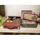 A COLLECTION OF 4 VINTAGE RADIOS INCLUDING MARCONI, PYE AND EKCO