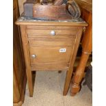 FRENCH MARBLE TOP BEDSIDE CABINET