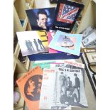 A COLLECTION OF SHEET MUSIC INCLUDING THE BEATLES 50s/60s AND BAND PROGRAMMES INCLUDING THE