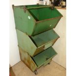 3 SECTION METAL TROLLEY