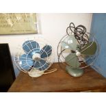 VINTAGE FROST FAN AND A VINTAGE LIMIT FAN