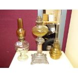 3 OIL LAMPS - VARIOUS STYLES