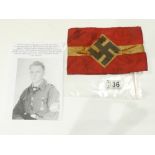 WW2 GERMAN HITLER YOUTH ARMBAND