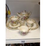 A JAMES KENT LTD, LONGTON, "REGENCY" TEA SET (INCOMPLETE)