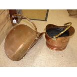 COPPER LOG CARRIER AND A COPPER COAL BUCKET