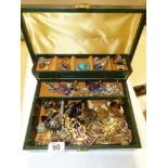 JEWELLERY BOX & COSTUME JEWELLERY