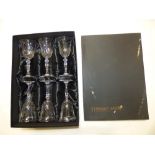 A BOXED SET OF 6 THOMAS WEBB FINEST CRYSTAL GLASSES