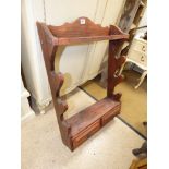 STAINED PINE HANGING SHELF