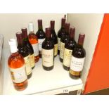 11 BOTTLES OF FRENCH WINE, BORDEAUX, ROSE AND CAHORS