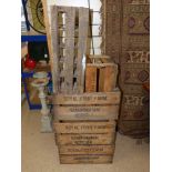 4 X WOODEN CRATES