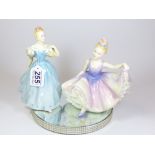 ROYAL DOULTON FIGURES "DANCING YEARS" AND "ENCHANTMENT" HN2235 AND HN2176