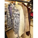 TWO FUR COATS & TWO FUR JACKETS