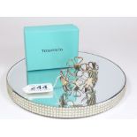 TIFFANY & CO 925 SILVER BANGLE, SHAPED AS 4 FLOWERS, BOXED. MARKED ELSA PERETTI