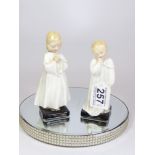 TWO ROYAL DOULTON FIGURES, DARLING HN1985 AND BEDTIME HN1978