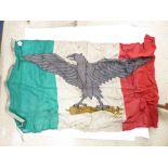WW2 ITALIAN FASCISTS FLAG 50 X 145CM DATED 1944