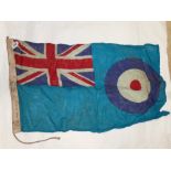 WW2 R.A.F STATION FLAG 55 X 100CM DATED 1943