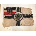 WW1 IMPERIAL GERMAN FLAG 60 X 95CM DATED 1914