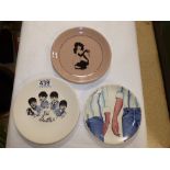 A BEATLES PLATE, A PLAYBOY PLATE AND A CARLTONWARE PLATE