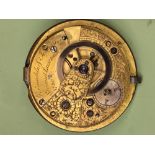 RARE ENGLISH HIGH CYLINDER MOVEMENT BY - GRIMALDE & JOHNSON OF STRAND LONDON WORKING ORDER