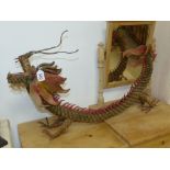 A ROPE SCULPTURE OF A CHINESE DRAGON