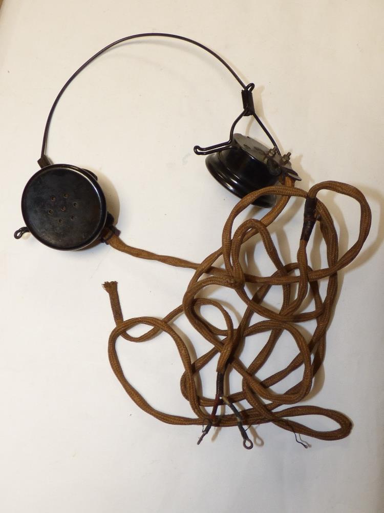 THREE EARLY BAKELITE COMMS HEADSET - Image 2 of 4