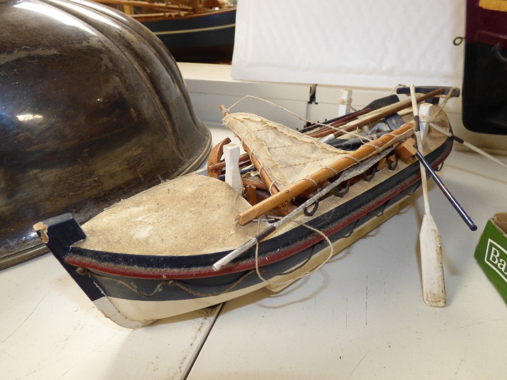 FOUR SCRATCH BUILT MODEL SAILING SHIPS, LARGEST BEING 44CM WIDE - Image 5 of 5
