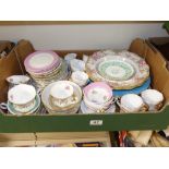 QUANTITY OF CERAMICS INCLUDING CROWN STAFFORDSHIRE AND ROYAL DOULTON