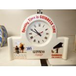 CERAMIC GUINNESS ADVERTISING CLOCK