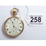 ELGIN HIGH GRADE POCKET WATCH WITH TRIPLE SUNK DIAL AND FANCY HIGH GRADE MOVEMENT 17 JEWEL WORKING