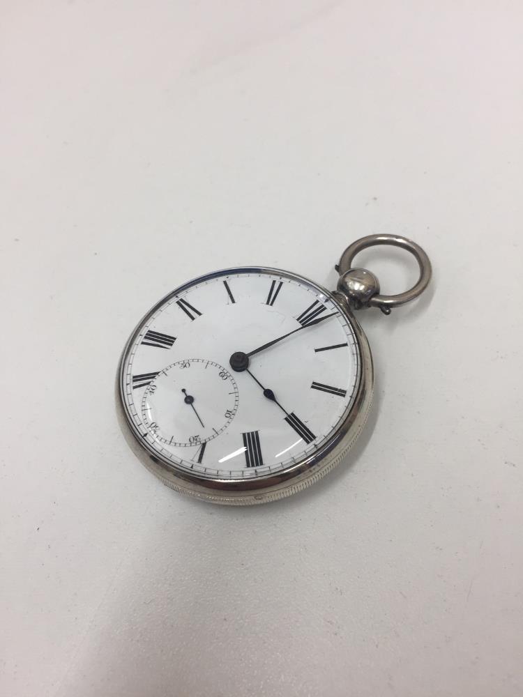 CIRCA 1858 SILVER FUSEE LEVER JA BERRY & SON - ABERDEEN OPEN FACE POCKET WATCH WORKING ORDER