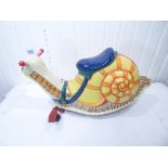 A MOBO RIDE-ON SNAIL WITH WHEELS - FORMER SHOP DISPLAY IN VERY GOOD CONDITION - 1950s