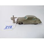 VINTAGE 1940'S PRAMETA BUICK 405 SILVER COLOURED TOY CAR - MADE IN GERMANY AND WITH KEY - APPROX