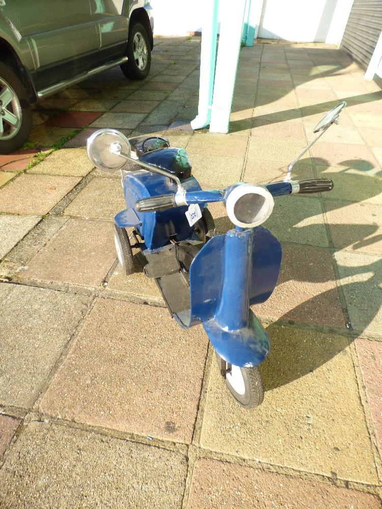 PEDAL LAMBRETTA SCOOTER BY M.G OF FRANCE (Morellet Guérineau) COLOUR BLUE - Image 5 of 5