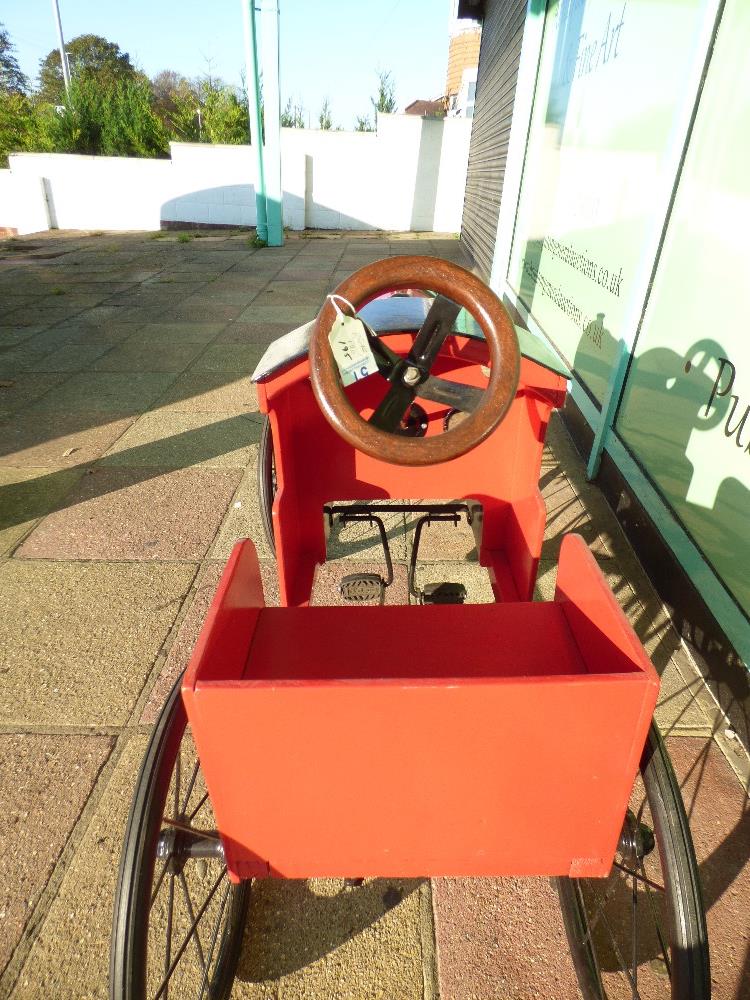 PEDAL TRAIN : LINES BRO'S TRI-ANG LARGE WOODEN PEDAL TRAIN IN L.M.S TITLES - Image 5 of 8