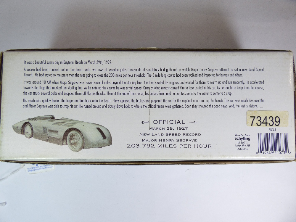 3x SCHYLLING CLOCKWORK TIN PLATE CARS : SUNBEAM 1000, CAPTAIN BENJAMIN's RECORD CAR AND ST JOHNS - Image 12 of 19
