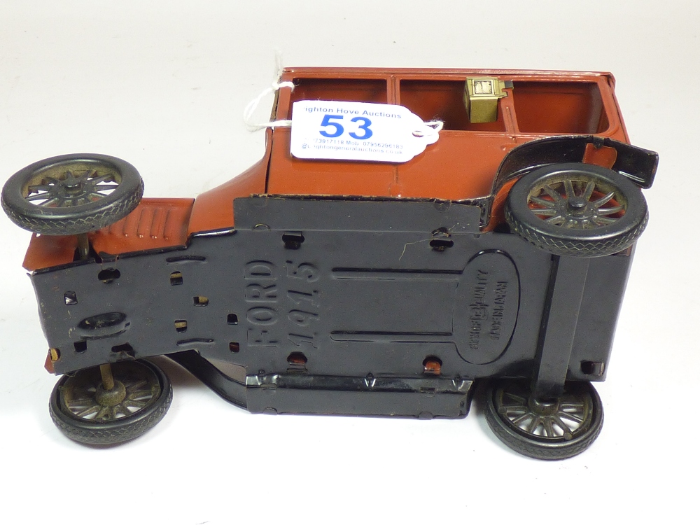 TIN PLATE MODEL CAR - 1915 FORD - MADE IN JAPAN - Image 7 of 9