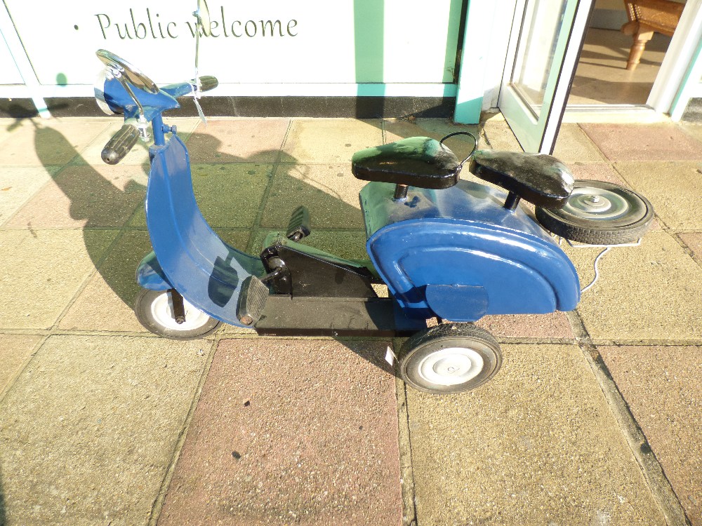 PEDAL LAMBRETTA SCOOTER BY M.G OF FRANCE (Morellet Guérineau) COLOUR BLUE