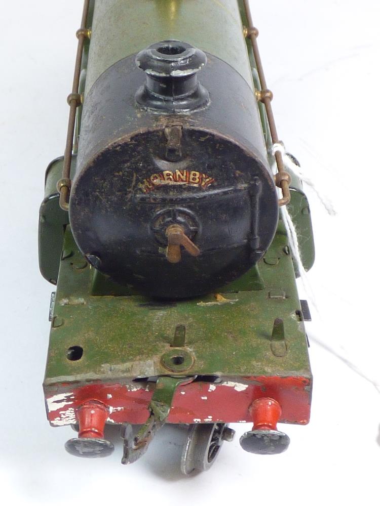 HORNBY CAERPHILLY CASTLE LOCO AND TENDER, O GAUGE, ELECTRIC MOTOR. A/F UNTESTED - Image 8 of 18