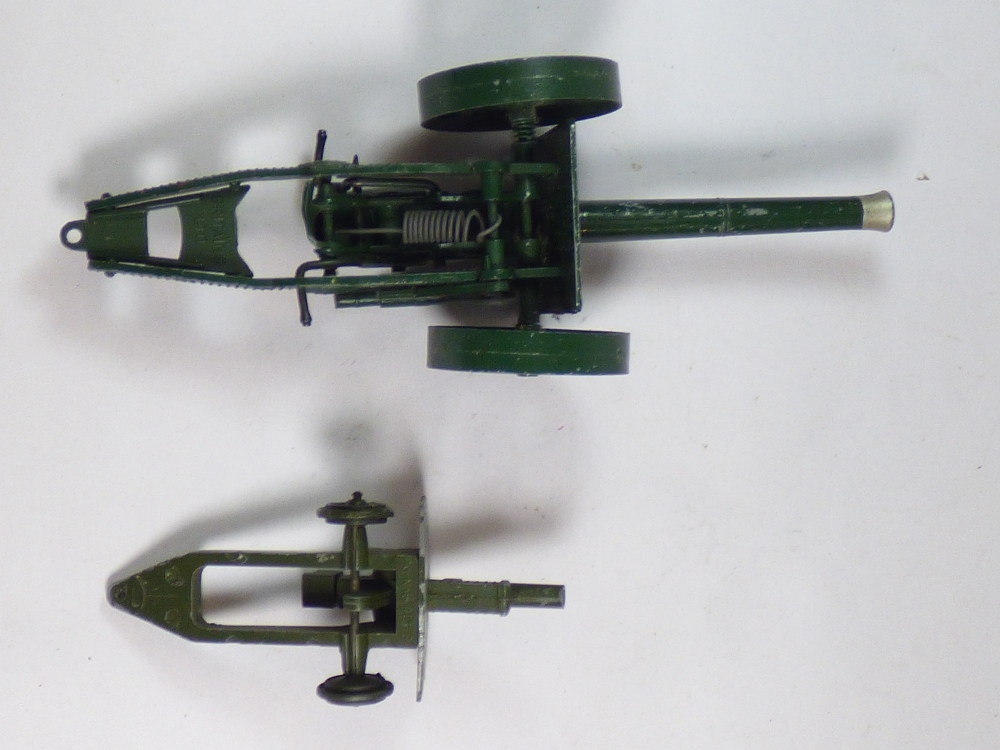 4 MILITARY DIECAST CANNON / FIELD GUNS INC MECCANO & BRITAINS - Image 8 of 15