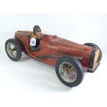 A MODEL TIN PLATE RACING CAR