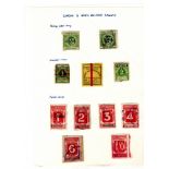 Page of London & North Western Railway Letter stamps (2), parcel stamps (6), newspaper stamps (3)