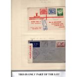 Australia – Covers Small group of covers on 2 annotated album leaves: 1945 Censored cover to