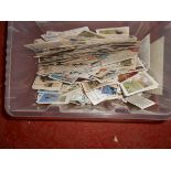 box of cigarette cards, all types and makes, few hundred