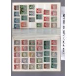 Small 7 page SB plus 3 cards of German states with duplicates, early to middle period 200+ stamps