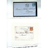 France postal history coll of approx. 50 cvrs late 1800s-early 1900s, many written up