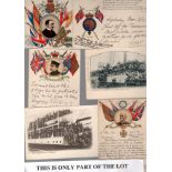 Boer War x 6 cards incl animated troop ship