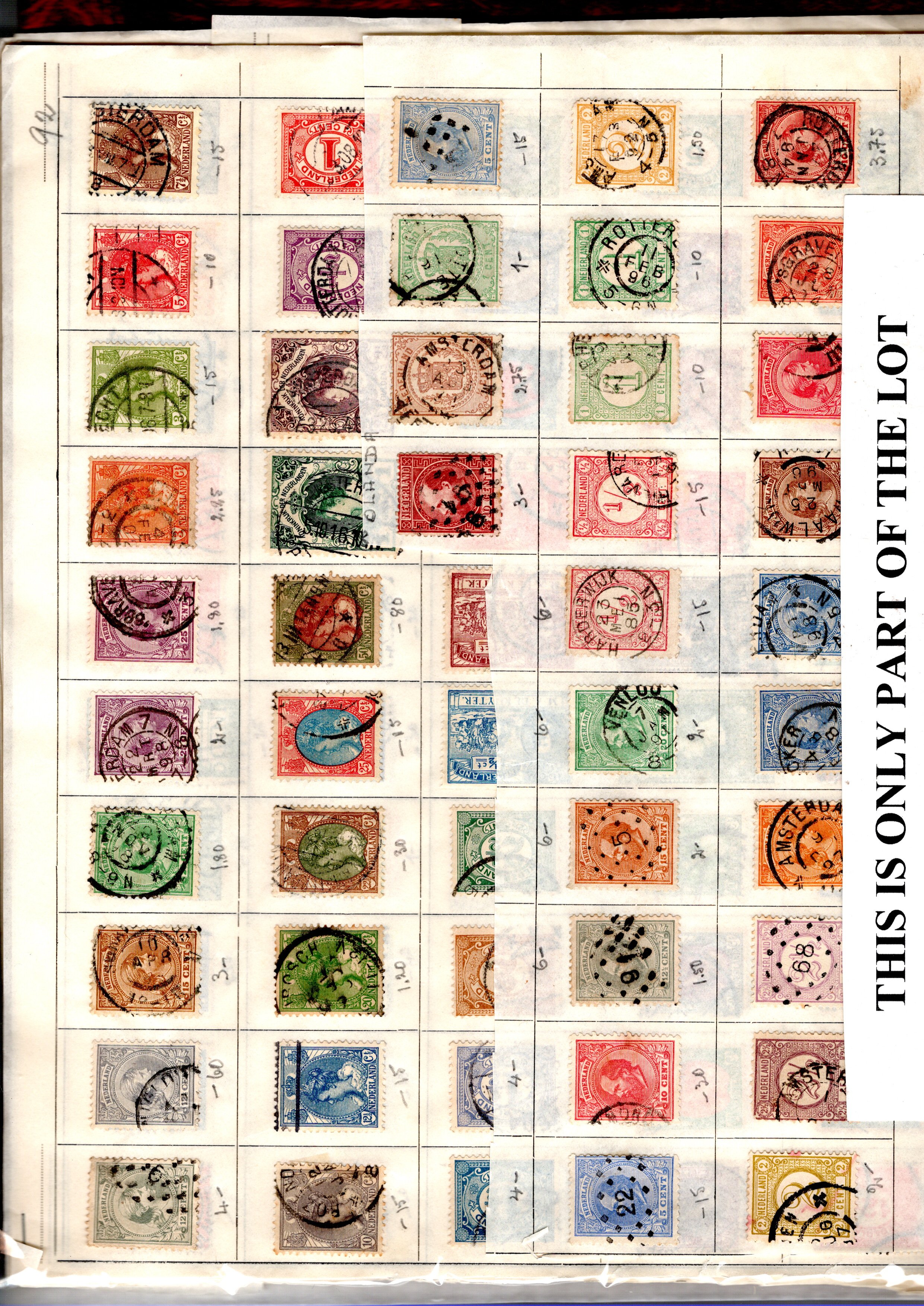 Benelux Collection on vintage leave with fine used early range, values to 10F, interesting Back of