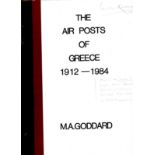 Greece; The Air Posts 1912-84 &Hellenic Area Philatelic Bibliography ( 2 soft cvr books)