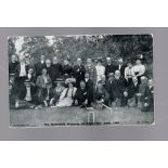 Gloucestershire Tibberton quarterly meeting of the croquet club June 1909, printed bw of members